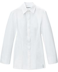 Alexander Wang - Long-Sleeve Shirt Dress - Lyst