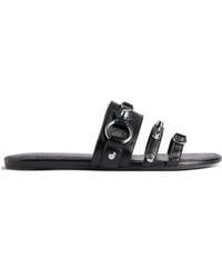 Balenciaga - Stud Detailed Slip-On Sandals - Lyst
