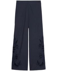 iBlues - Embroidered Cotton Trousers - Lyst