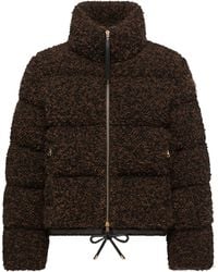 Moncler - Trascendance Tweed Short Down Jacket - Lyst