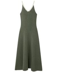 Loewe - Ribbed Wool Mid-Length Dress - Lyst