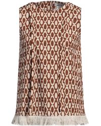Max Mara - Two-Toned Sleeveless Top - Lyst