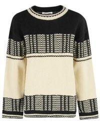 Low Classic - Jacquard Knit Sweater - Lyst