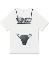 VAQUERA Teddy T Shirt Knit in White | Lyst