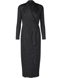 Pleats Please Issey Miyake - Facade Pleated Coat - Lyst