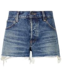 FRAME - Denim Shorts With Belt Loops - Lyst