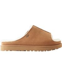 UGG - Solid Color Shearling Slides - Lyst