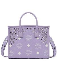 MCM - Top Handle Shoulder Bag - Lyst