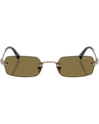 Miu Miu - Eyewear Rectangular Frame Sunglasses - Lyst