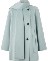 Proenza Schouler - Scarf-Detailed Wool-Blend Coat - Lyst