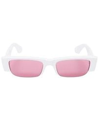 McQueen - Eyewear Rectangle-Frame Sunglasses - Lyst