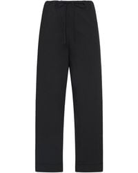 The Row - Delano Elastic Drawstring Waist Trousers - Lyst