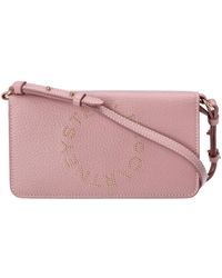 Stella McCartney - Logo Embellished Mini Shoulder Bag - Lyst