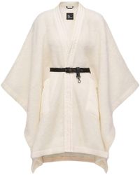 Moncler - Mohair, Alpaca Wool Blend Belted Cape - Lyst