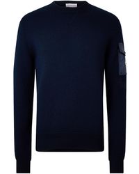 Moncler - Crew Neck Knit Sweater - Lyst