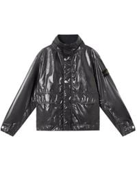 Stone Island - Logo Patch Long Sleeved Jacket - Lyst