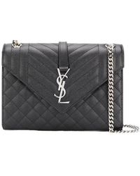 Saint Laurent - Matelassé Envelope Medium Shoulder Bag - Lyst