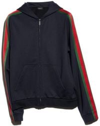 Gucci - Web Stripe Jersey Zip Jacket - Lyst
