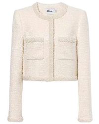 Self-Portrait - Boucle Embellished Trim Jacket - Lyst