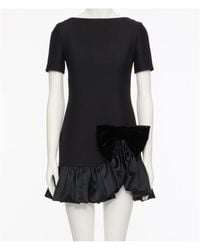 Valentino - Bow Detailed Short-Sleeved Dress - Lyst