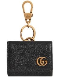 Gucci - Double G Leather Wallet Keyring - Lyst