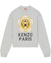 KENZO - Tiger Academy Logo Embroidered Jumper - Lyst