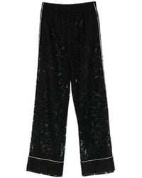 Ermanno Scervino - Lace-Trimmed Trousers - Lyst