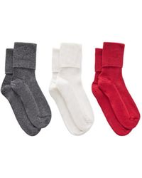 Johnstons of Elgin - Set Of Three Ribbed Cashmere-Blend Socks - Lyst