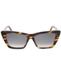 Saint Laurent - Eyewear Cat Eye Frame Sunglasses - Lyst