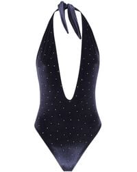 Balmain - One-Piece Embellished Swimsuit - Lyst