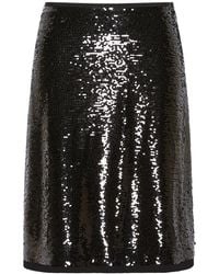 Weekend by Maxmara - Short Jersey And Sequin Skirt - Lyst