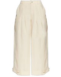 AllSaints - Sherell Pleated Wide-Leg Pants - Lyst