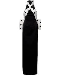 David Koma - Polka-Dot Halterneck Gown - Lyst