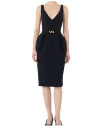 Max Mara - Studio Mseulivo V-Neck Midi Dress - Lyst