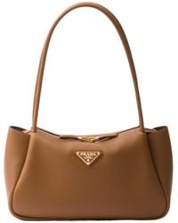 Prada - Triangle-Logo Medium Handbag - Lyst