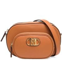 MCM - Mode Travia Logo Plaque Mini Crossbody Bag - Lyst