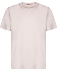 Herno - Round Neck Short Sleeve T-Shirt - Lyst