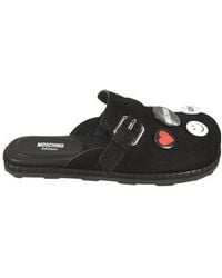 Moschino - Embellished Buckled Sandals - Lyst