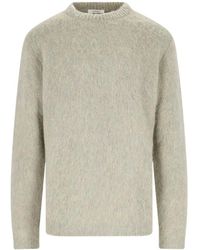 Lemaire - Crew-Neck Brushed-Effect Jumper - Lyst