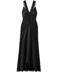 long sleeve maxi dress blue Royal Blue Off Shoulder O-Ring Cut Out Long Sleeves Slit Maxi Dress – Hot  Miami Styles