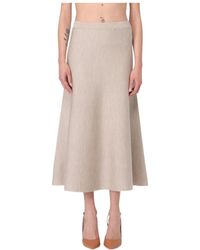 Gabriela Hearst - Freddie Wool, Cashmere And Silk-Blend Midi Skirt - Lyst
