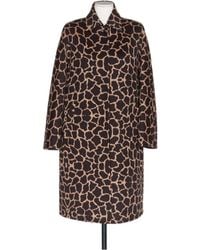 Max Mara - All-Over Patterned Long-Sleeved Coat - Lyst