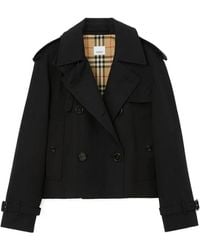 Burberry - Haltye Cropped Trench Coat - Lyst