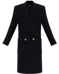 Balmain - Double-Breasted Tailored Coat - Lyst