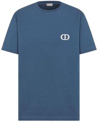 Dior - Homme Logo Embroidered Crewneck T-Shirt - Lyst