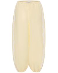 Posse - Tabitha Lace-Trim Pants - Lyst