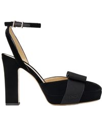 Fendi - After 9 Velvet Slingbacks - Lyst