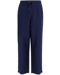 Polo Ralph Lauren - Drawstring Linen Trousers - Lyst