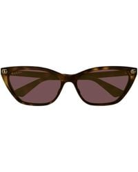 Gucci - Eyewear Cat-Eye Frame Sunglasses - Lyst
