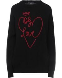 Dolce & Gabbana - Knitted Long Sleeve Sweater - Lyst